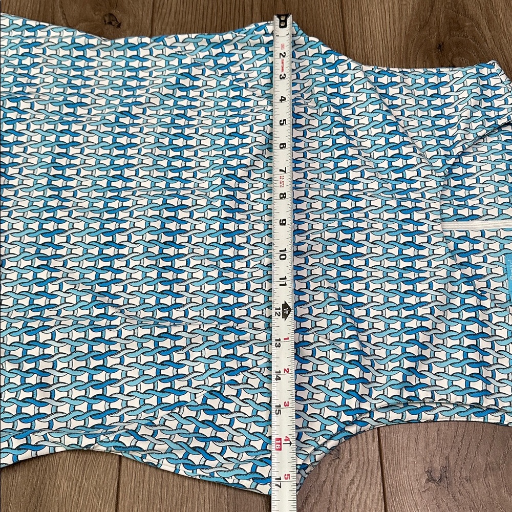 J. McLaughlin Sophia Catalina Cloth Sleeveless Geometric Blue White Size Medium‎ - Picture 8 of 12